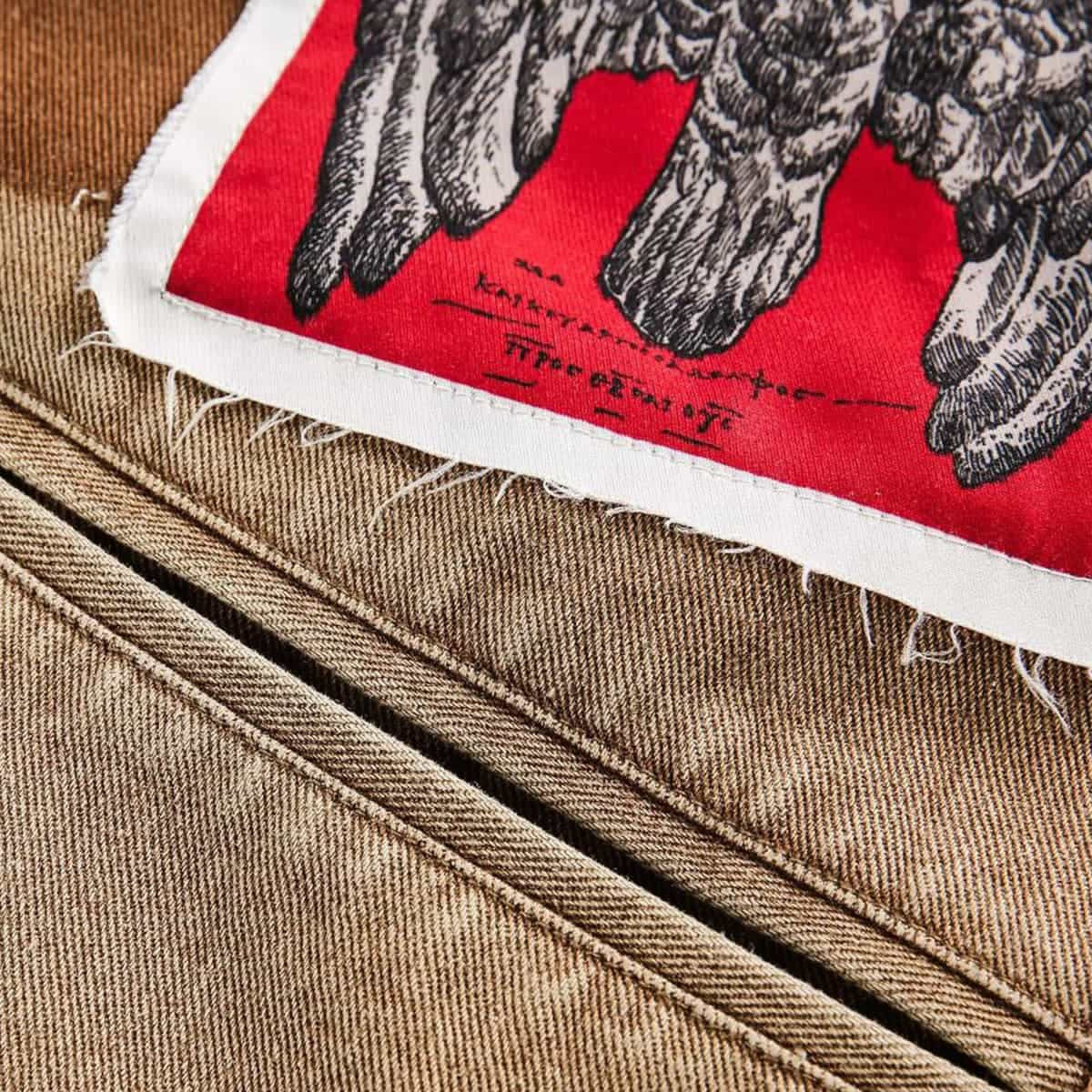 Punk Retro Collage Print Distressed Heavy Jacket - 2539