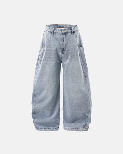 Washed Barrel Baggy Jeans