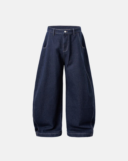 Washed Barrel Baggy Jeans