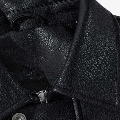 Faux Leather Vintage Street Black Air Jacket