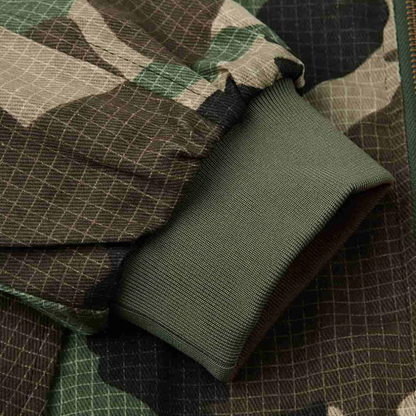 Camouflage Fur Collar Reversible Cotton Jacket