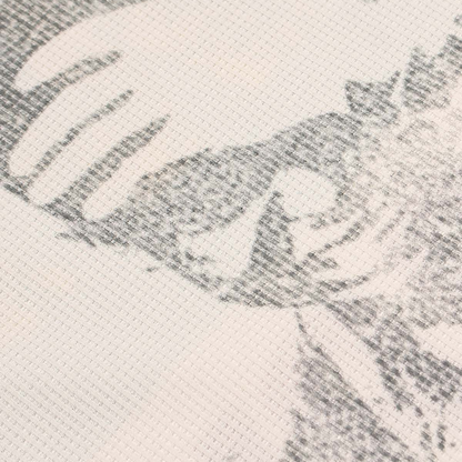 Knit Graphic Crewneck Sweatshirt - Apricot