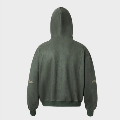 Zip Hoodie Y2K - Dark Green
