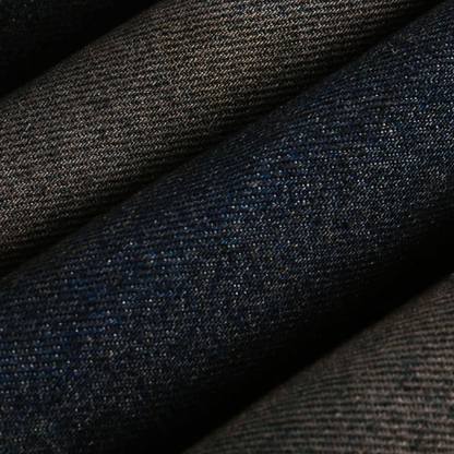 Denim Fur Hooded Jacket - Deep Blue