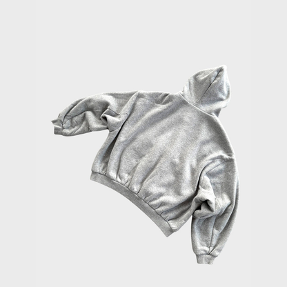 Checkered Inside Out Zipper - Gray