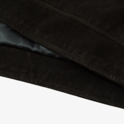 Retro Unique Metal Button Suede Lapel Bomber Jacket