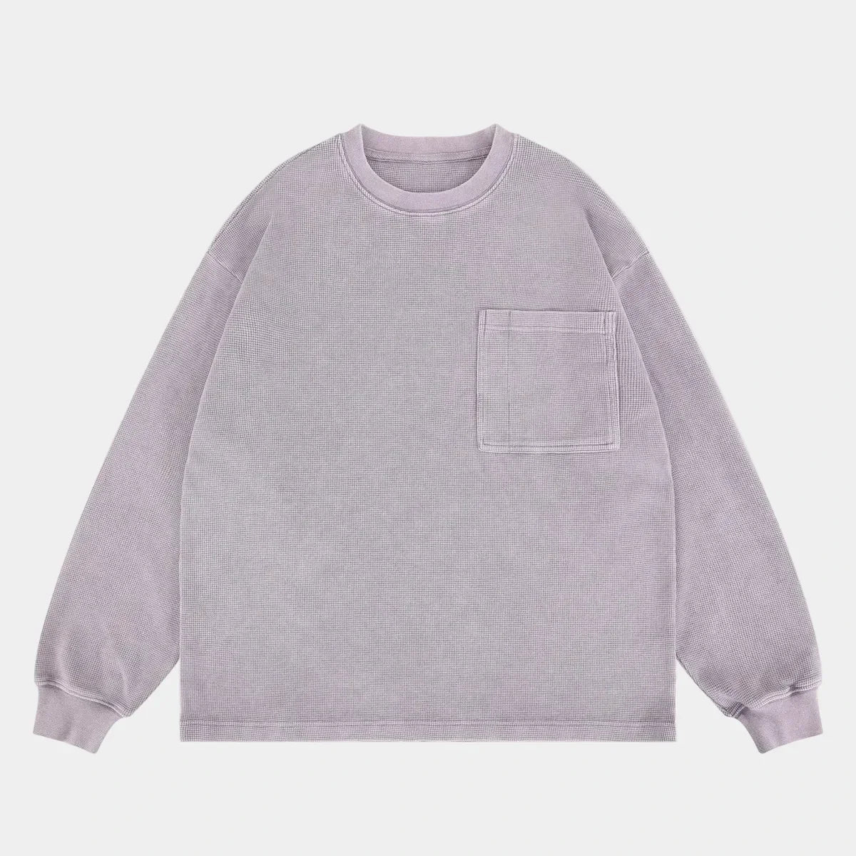 Waffle Pocket Long-Sleeve