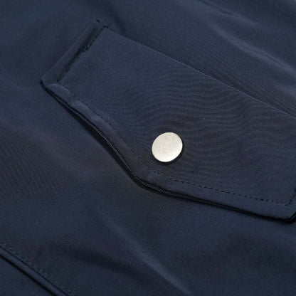 Faux Two-Piece Plaid Layered Workwear Jacket