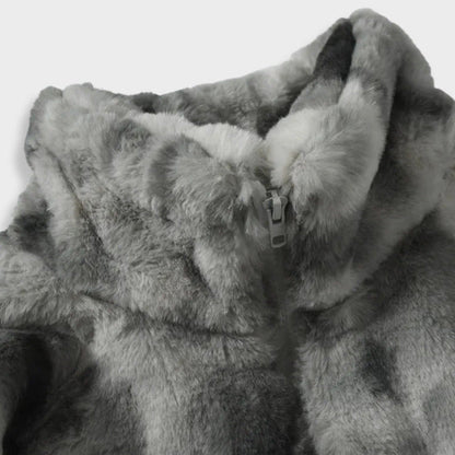 Vintage Warm Cross Fleece Jacket