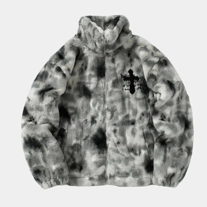 Vintage Warm Cross Fleece Jacket